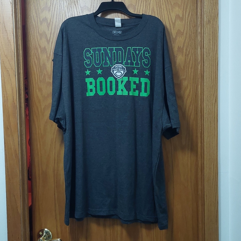 Mens ESPN Gray Short Sleeve T-Shirt Size 4XL